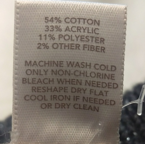 Loft, Ann Taylor Gray Silver Thread Cable Sweater - Picture 5 of 5